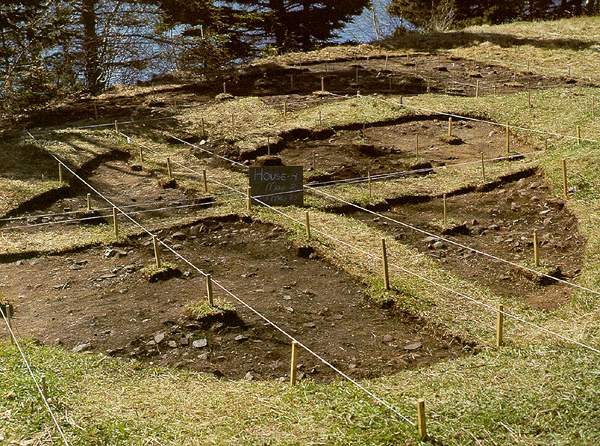 House 4 Shown with the Large, Raised Central Hearth