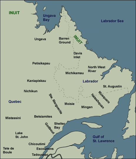 Innu Bands in the Early 1880s Innu Bands in the Early 1880s