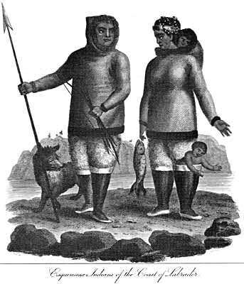 An Engraving of Inuit on the Labrador Coast, 1818 An Engraving of Inuit on the Labrador Coast, 1818