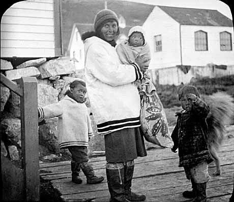Inuit Woman and Children, Labrador Inuit Woman and Children, Labrador