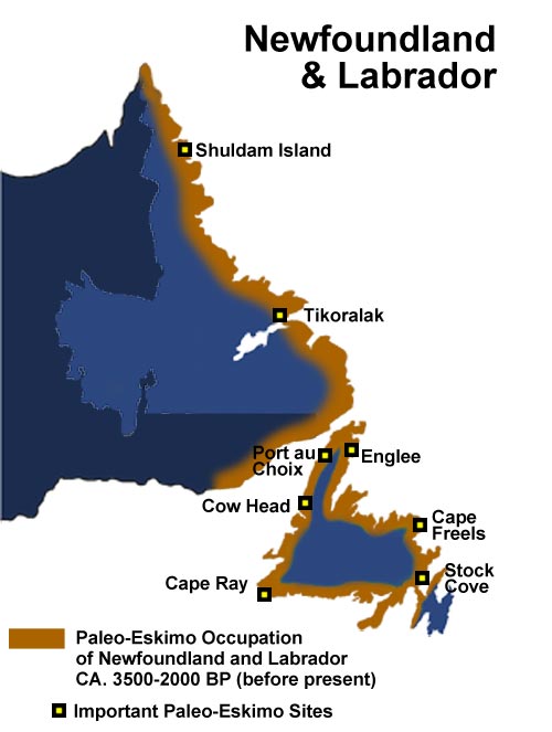 Palaeo-Eskimo Occupation of Newfoundland and Labrador, ca. 3500-2000 Years BP Palaeo-Eskimo Occupation of Newfoundland and Labrador, ca. 3500-2000 Years BP