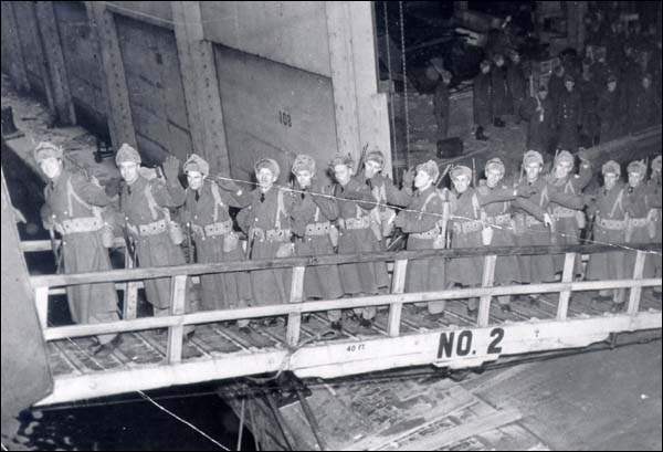 Leaving for Newfoundland, ca. 1941 Leaving for Newfoundland, ca. 1941