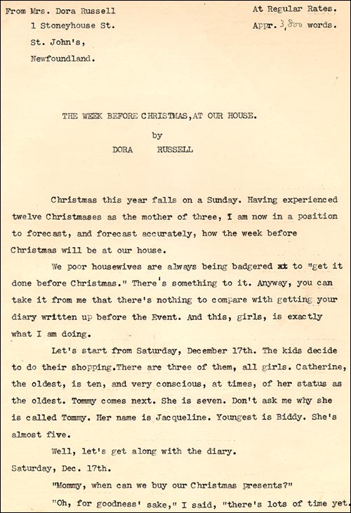 The Week Before Christmas, At Our House by Dora Russell The Week Before Christmas, At Our House by Dora Russell