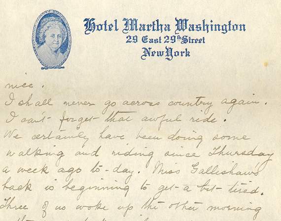 Sample of a letter by Frances Cluett Sample of a letter by Frances Cluett