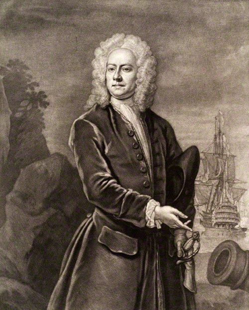 Governor Henry Medley. Engraving by John Faber the Younger, 1745. Licensed under Public Domain via https://commons.wikimedia.org/wiki/File:Henry_Medley_Faber.jpg - Wikimedia Commons Governor Henry Medley