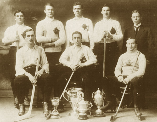 John Higgins and the Oxford Canadian ice hockey team John Higgins and the Oxford Canadian ice hockey team