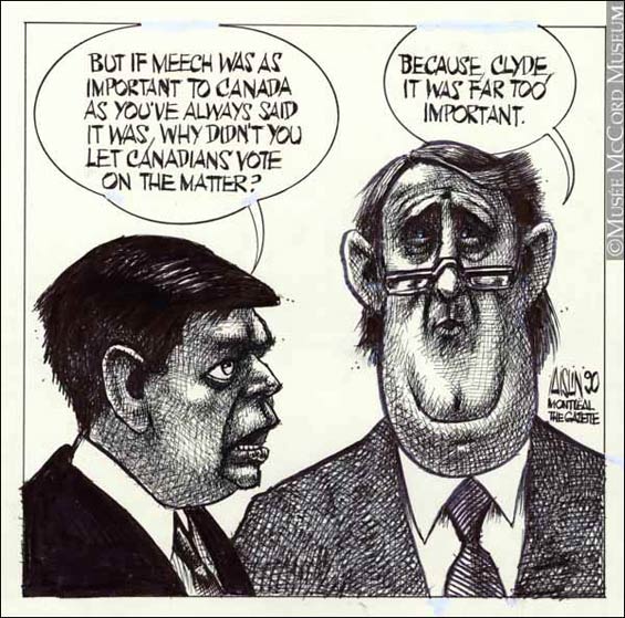 Wells and Mulroney Cartoon, 1990 Wells and Mulroney Cartoon, 1990