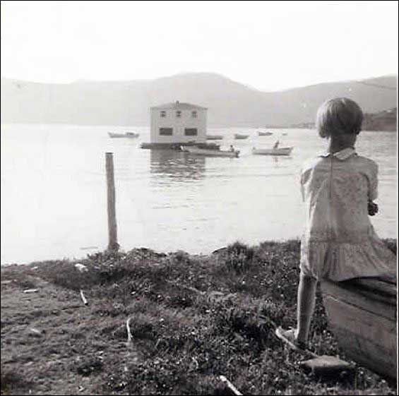 Moving Symmonds House to Conche, 1965 Moving Symmonds House to Conche, 1965