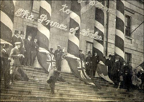 The Colonial Building, Decorated for Prince of Wales Visit, 1919 The Colonial Building, Decorated for Prince of Wales Visit, 1919