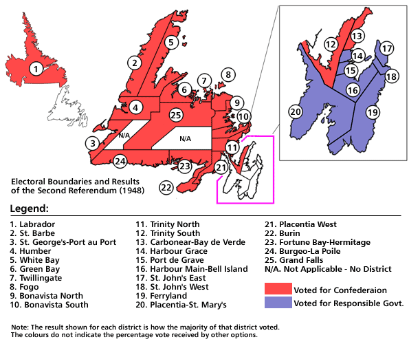 Electoral Boundaries and Results of the Second Referendum, 1948 Electoral Boundaries and Results of the Second Referendum, 1948