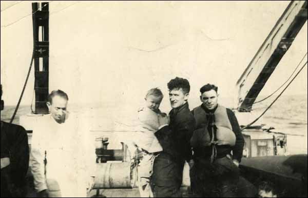 Survivors of the SS Caribou, 14 October 1942 Survivors of the SS Caribou, 14 October 1942