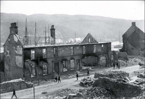 Water Street Stores in Ruins, 1892