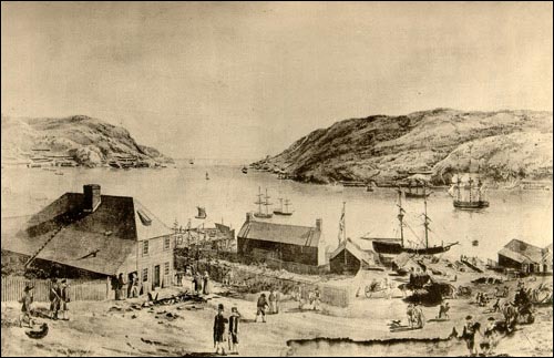 View of King's Beach, St. John's, ca. 1770 View of King's Beach, St. John's, ca. 1770