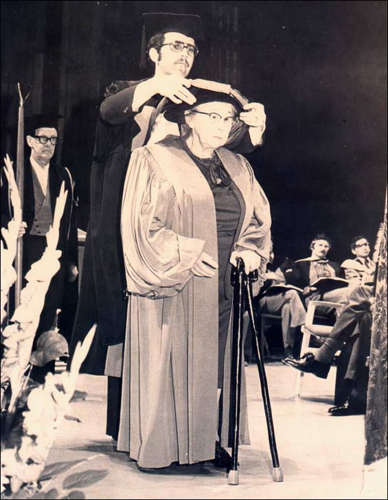 Receiving Honorary Degree