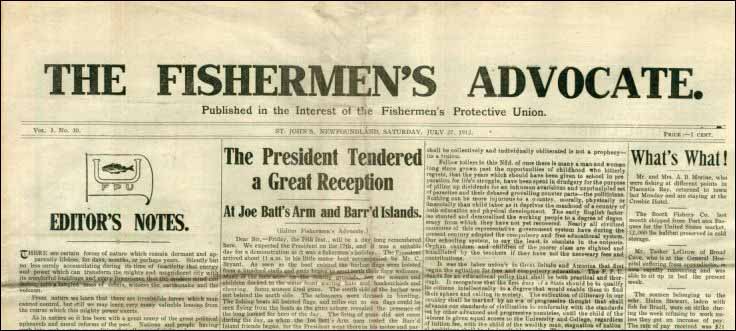 The Fishermen's Advocate, 1912 The Fishermen's Advocate, 1912