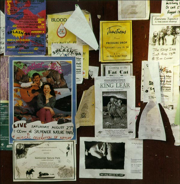 Poster Board on Display in Downtown St. John's, 1994 Poster Board on Display in Downtown St. John's, 1994