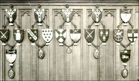 Heraldric shields at the Cathedral of St. John the Baptist, St. John's Heraldric shields at the Cathedral of St. John the Baptist, St. John's