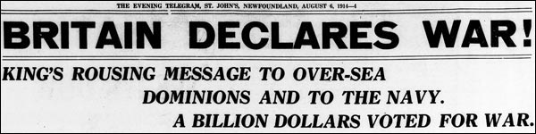 Evening Telegram August 6, 1914