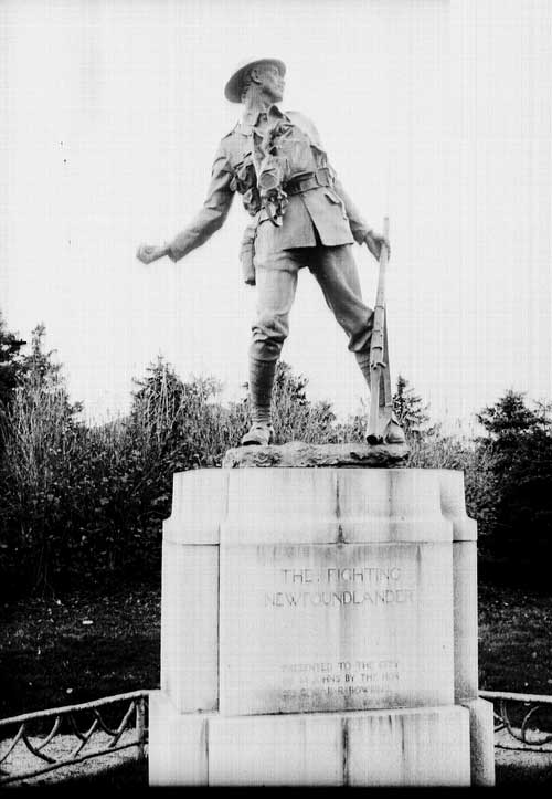 The Fighting Newfoundlander, Bowring Park, St. John's, n.d.