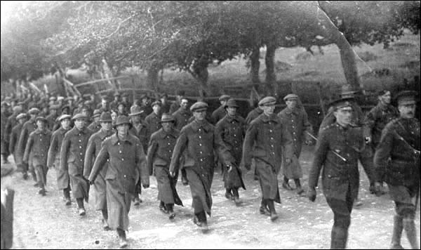 Members of the First 500 Marching September 1914