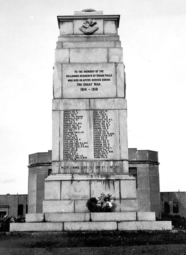 War Memorial 1914-1918, Grand Falls-Windsor, n.d.