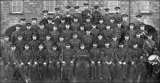No. 3 Platoon, A Company, Fort George, Scotland, ca. 1915