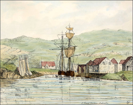 St. Francis Harbour (also known as Frances Harbour) by Rev. William Grey, ca. 1857 St. Francis Harbour (also known as Frances Harbour) by Rev. William Grey, ca. 1857