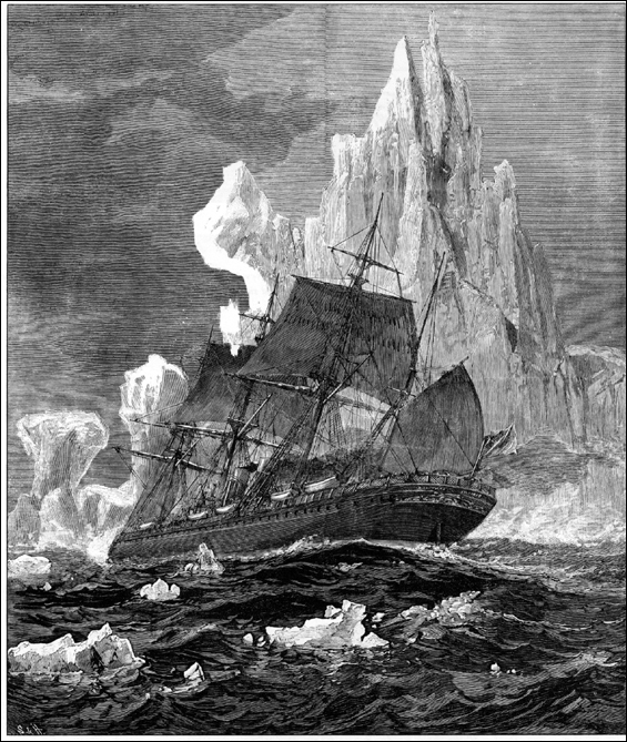 'An Encounter with Icebergs' by Schell and Hogan, ca. 1880 'An Encounter with Icebergs' by Schell and Hogan, ca. 1880