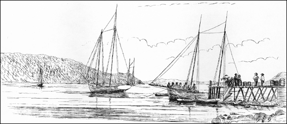 Drawing of Rigolet by George E. Gladwin, ca. 1877 Drawing of Rigolet by George E. Gladwin, ca. 1877