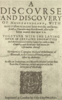 Frontpiece, Discourse and Discovery of Newfoundland