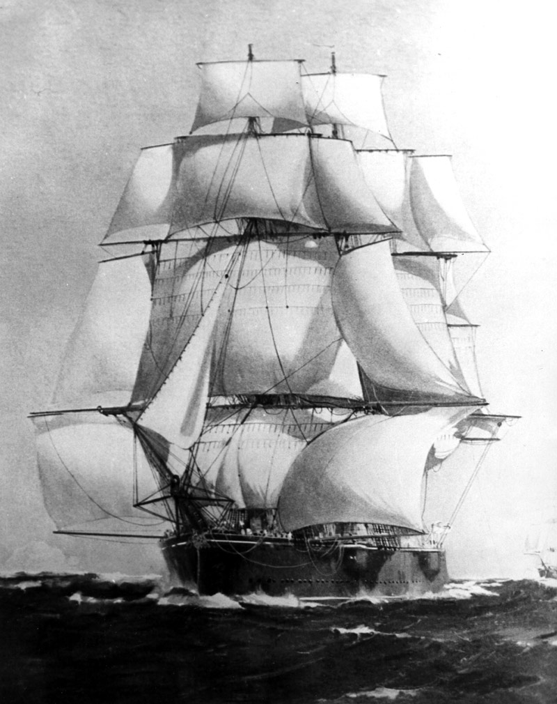 Le HMS <em>Calypso</em>, s.d.