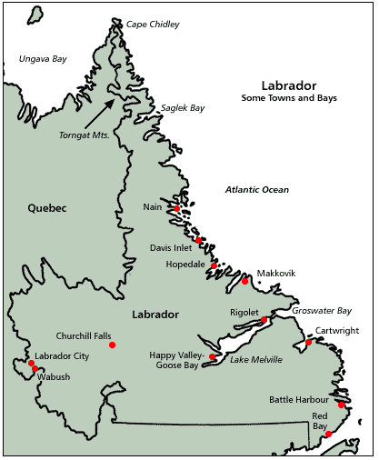 Map of Labrador